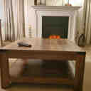 Millwood Pines Zara Square Coffee Table With 2-tier Storage Shelves ...